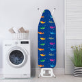 Colorful Baby Sharks Pattern Print Ironing Board Cover