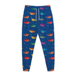Colorful Baby Sharks Pattern Print Jogger Pants