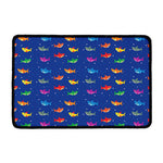 Colorful Baby Sharks Pattern Print Kitchen Mat