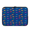 Colorful Baby Sharks Pattern Print Laptop Sleeve
