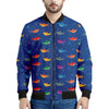 Colorful Baby Sharks Pattern Print Men's Bomber Jacket