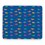 Colorful Baby Sharks Pattern Print Mouse Pad