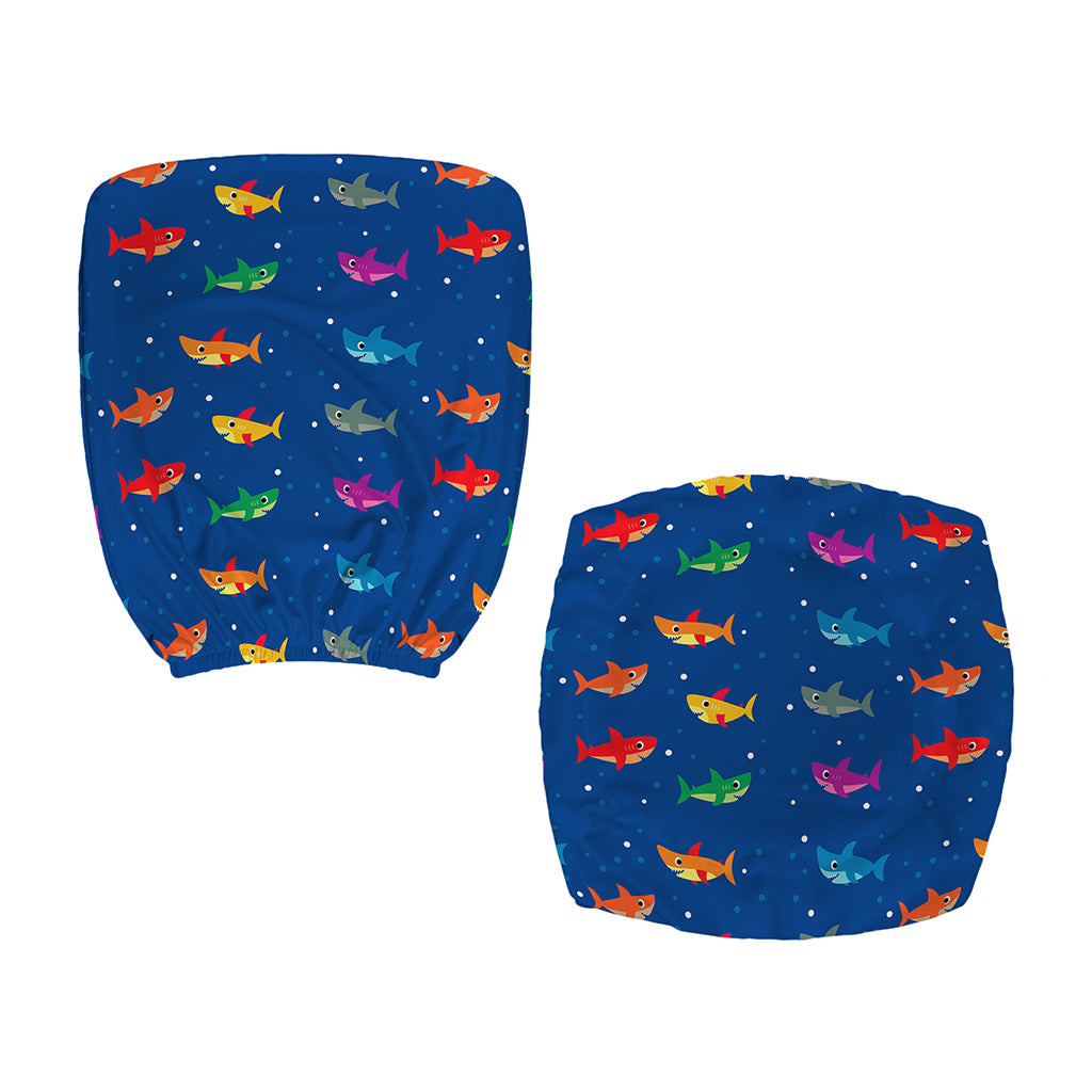 Colorful Baby Sharks Pattern Print Office Chair Cover
