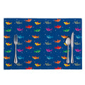 Colorful Baby Sharks Pattern Print Placemat
