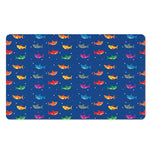 Colorful Baby Sharks Pattern Print Polyester Doormat