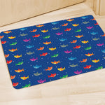 Colorful Baby Sharks Pattern Print Polyester Doormat