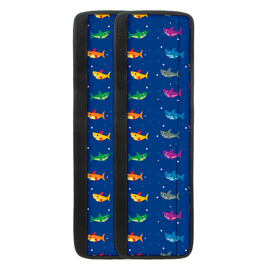 Colorful Baby Sharks Pattern Print Refrigerator Handle Covers