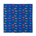 Colorful Baby Sharks Pattern Print Silk Bandana
