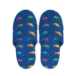 Colorful Baby Sharks Pattern Print Slippers