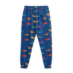 Colorful Baby Sharks Pattern Print Sweatpants
