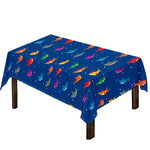 Colorful Baby Sharks Pattern Print Tablecloth