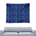 Colorful Baby Sharks Pattern Print Tapestry