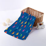 Colorful Baby Sharks Pattern Print Towel