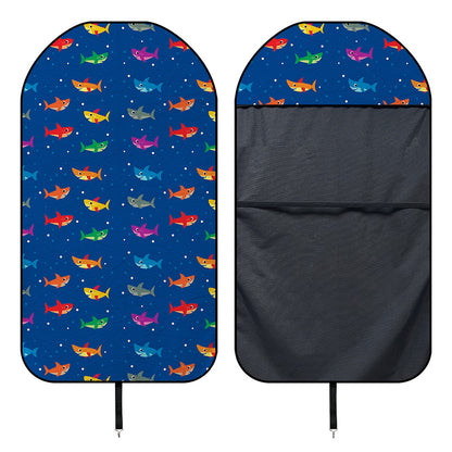 Colorful Baby Sharks Pattern Print Waterproof Car Seat Cover