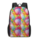 Colorful Balloon Pattern Print 17 Inch Backpack