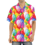 Colorful Balloon Pattern Print Aloha Shirt