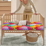 Colorful Balloon Pattern Print Baby Crib Sheet
