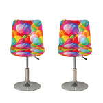 Colorful Balloon Pattern Print Bar Stool Covers
