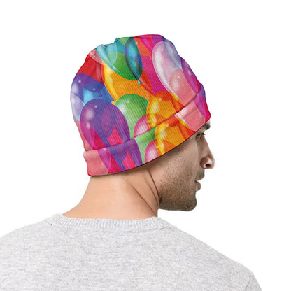 Colorful Balloon Pattern Print Beanie
