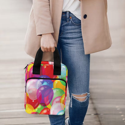 Colorful Balloon Pattern Print Bible Tote Bag