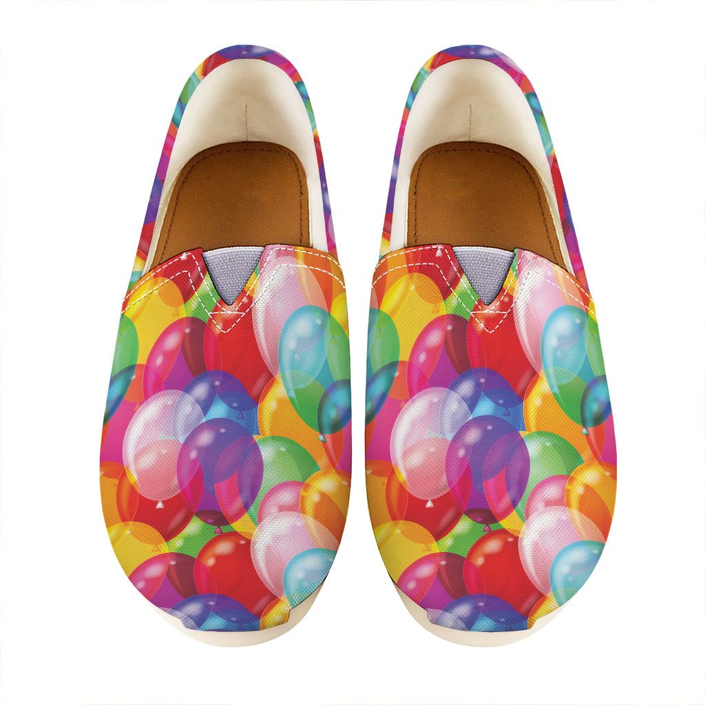Colorful Balloon Pattern Print Casual Shoes