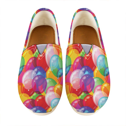 Colorful Balloon Pattern Print Casual Shoes