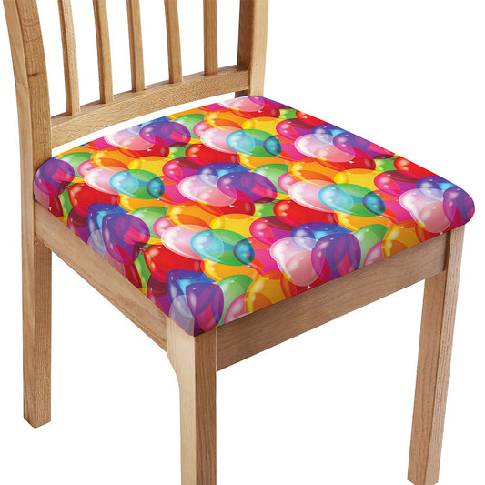 Colorful Balloon Pattern Print Chair Cushion Cover