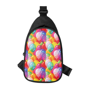 Colorful Balloon Pattern Print Chest Bag