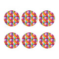 Colorful Balloon Pattern Print Coaster Set