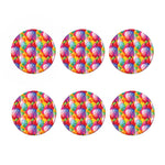 Colorful Balloon Pattern Print Coaster Set