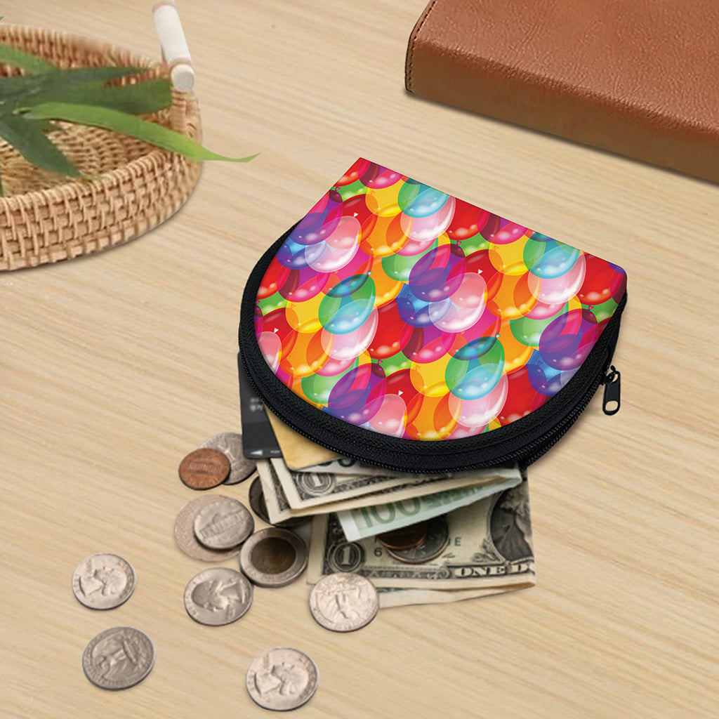 Colorful Balloon Pattern Print Coin Purse