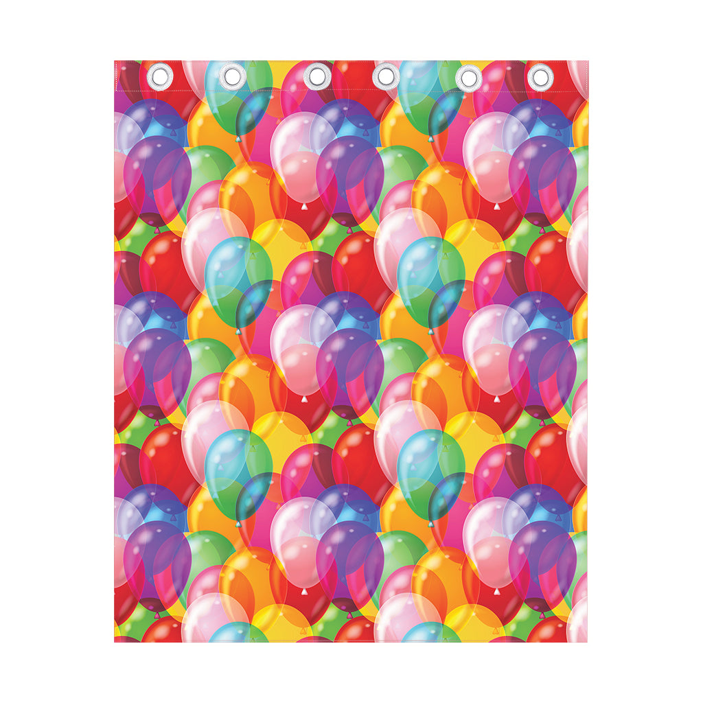 Colorful Balloon Pattern Print Curtain