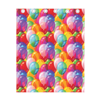 Colorful Balloon Pattern Print Curtain