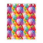 Colorful Balloon Pattern Print Curtain