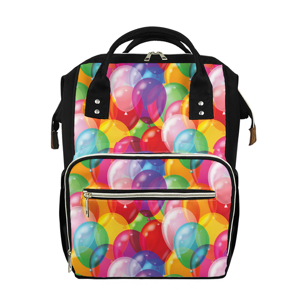 Colorful Balloon Pattern Print Diaper Bag