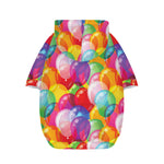 Colorful Balloon Pattern Print Dog Zip Up Hoodie