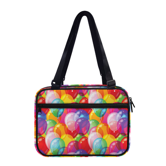 Colorful Balloon Pattern Print Double Strap Bible Bag