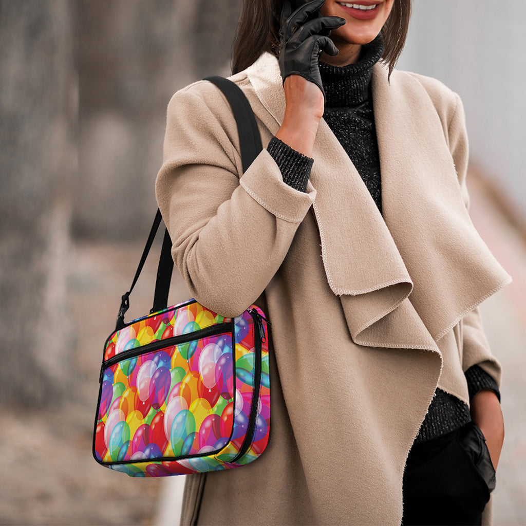 Colorful Balloon Pattern Print Double Strap Bible Bag