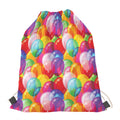 Colorful Balloon Pattern Print Drawstring Bag