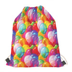 Colorful Balloon Pattern Print Drawstring Bag