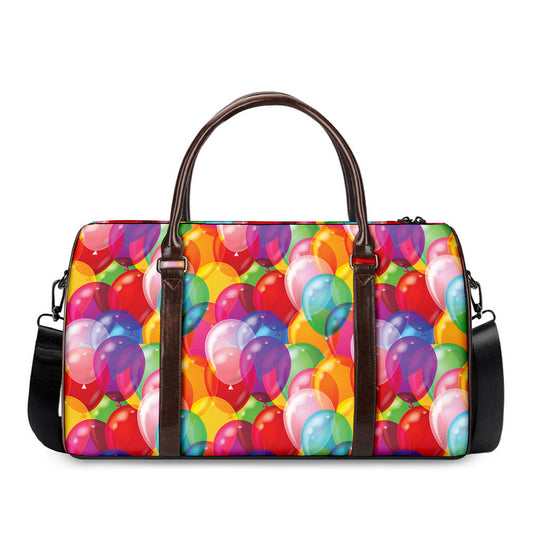 Colorful Balloon Pattern Print Duffle Bag