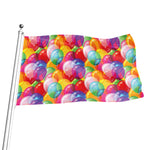 Colorful Balloon Pattern Print Flag