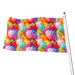 Colorful Balloon Pattern Print Flag