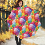 Colorful Balloon Pattern Print Foldable Umbrella