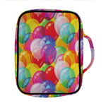 Colorful Balloon Pattern Print Front Pocket Bible Bag