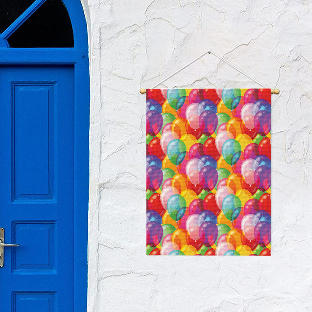 Colorful Balloon Pattern Print Garden Flag