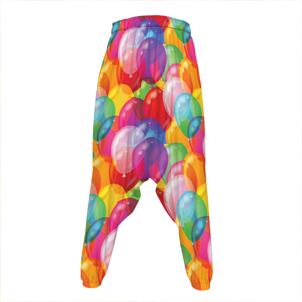 Colorful Balloon Pattern Print Hammer Pants
