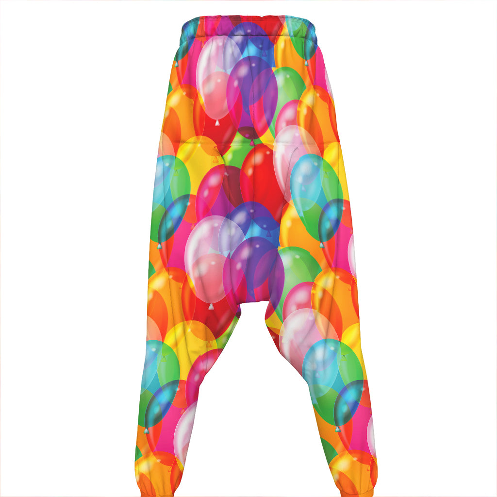 Colorful Balloon Pattern Print Hammer Pants