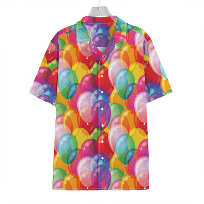 Colorful Balloon Pattern Print Hawaiian Shirt