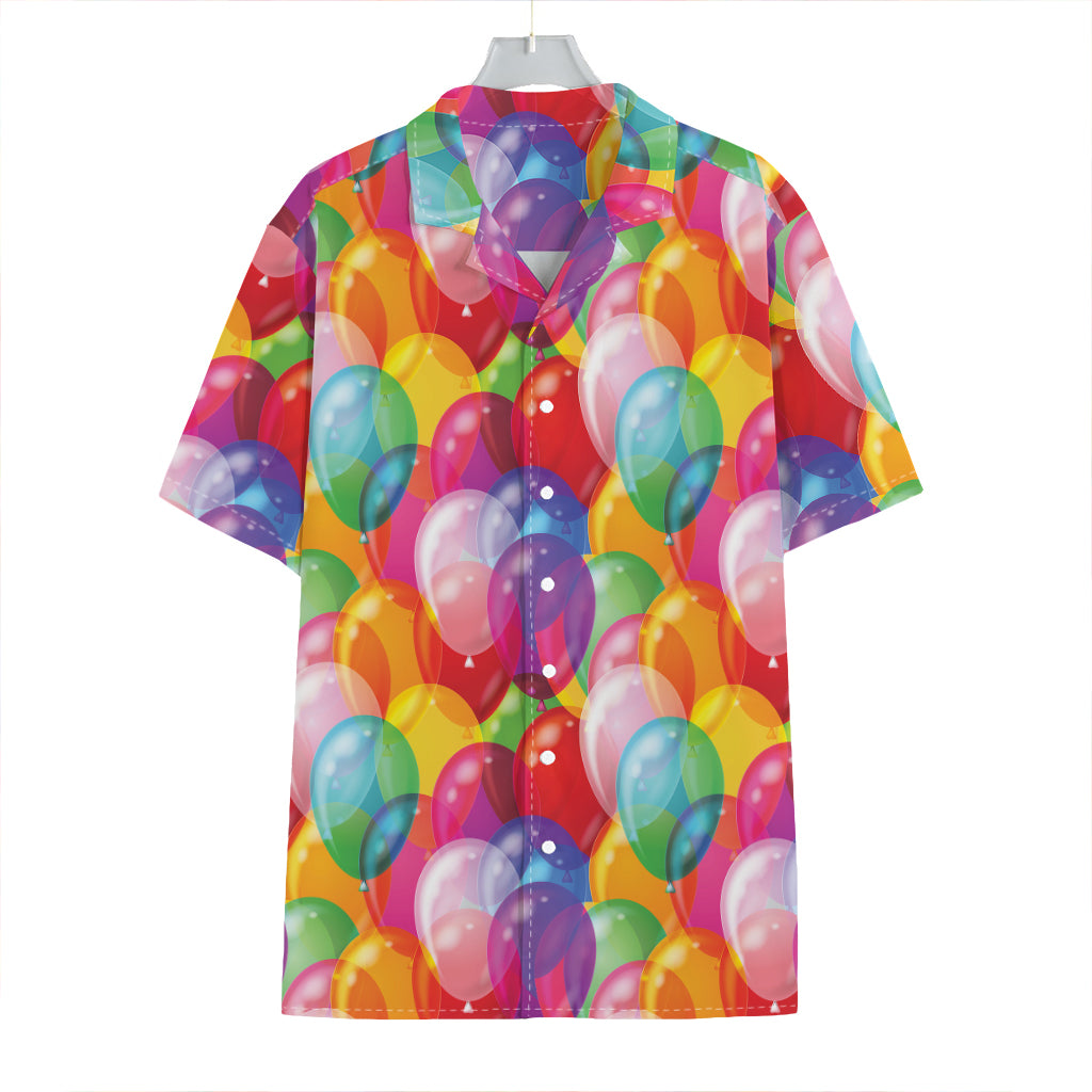 Colorful Balloon Pattern Print Hawaiian Shirt